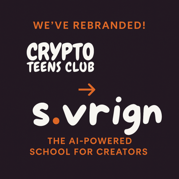 Crypto Teens Club Rebrands to Sovrign: The AI-Powered School For Creators.